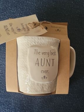 Demdaco White Ceramic 'The Very Best AUNT Ever' Mug